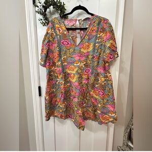 Floral V-Neck Women Romper